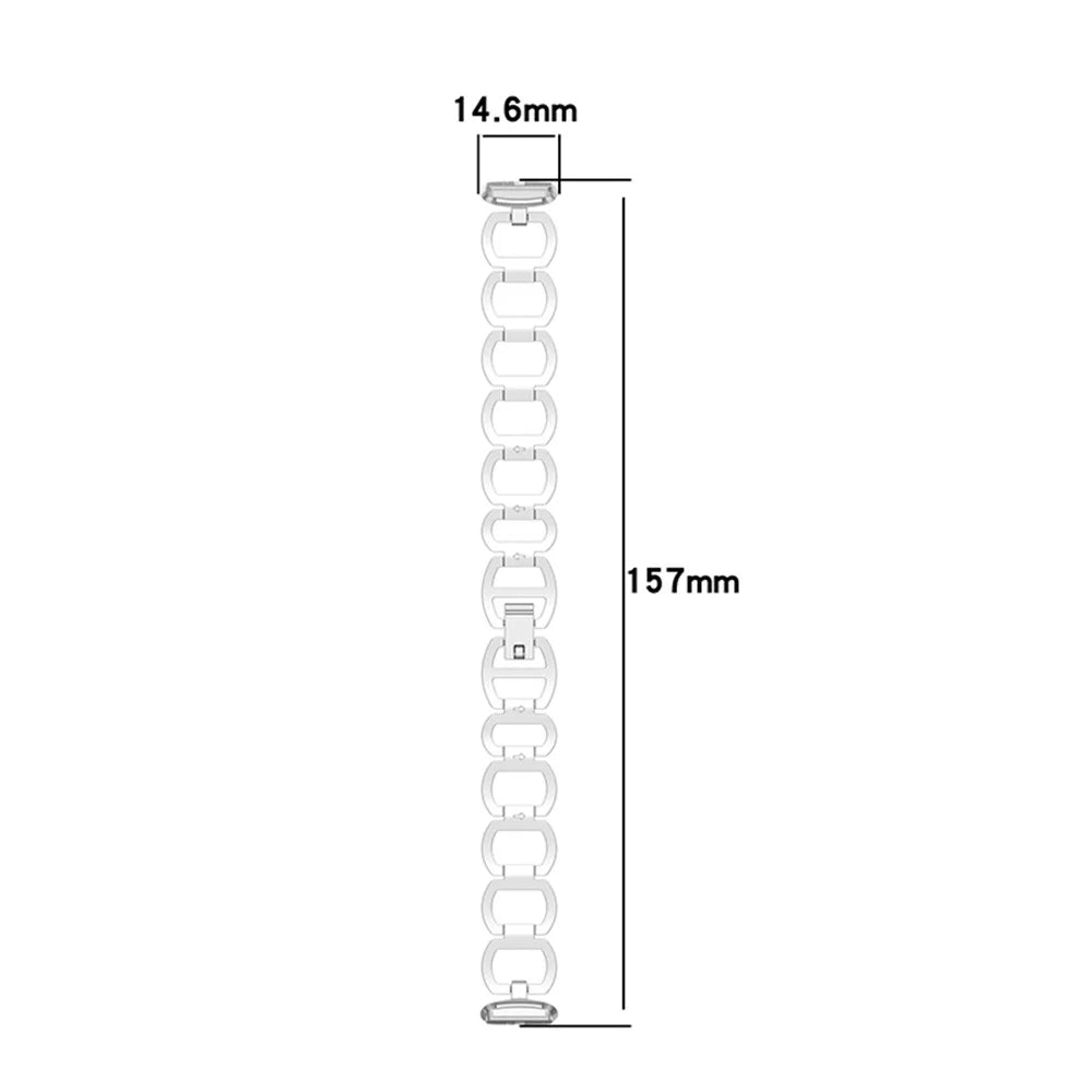 Stainless Steel Watch Band Replacement Bracelet Strap for Fitbit Luxe / Special Edition - Silver - 5