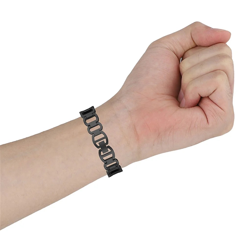 Stainless Steel Watch Band Replacement Bracelet Strap for Fitbit Luxe / Special Edition - Silver - 6