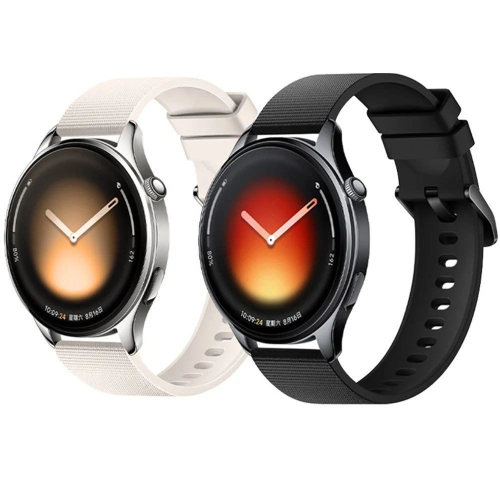 22mm Textured Silicone Strap for Huawei Watch GT 5 Pro / 5 / 4 46mm / Watch 4 / Samsung Galaxy Watch3 45mm / Huami Amazfit GTR 4 46mm / Xiaomi Redmi Watch 5 Active Quick Release Watch Band - Black - 3