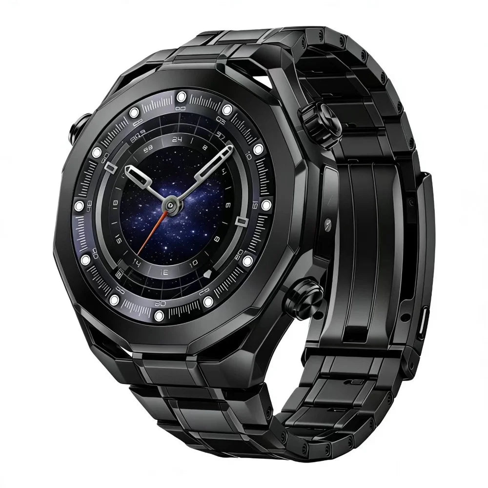 22mm 5-Bead Titanium Alloy Band for Huawei Watch GT 6 / 6 Pro / 5 / 5 Pro / 4 / 3 / 2 46mm Detachable Watch Strap - Black - 2