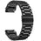 26mm 3-Bead Watch Band for Garmin Fenix 8 Pro AMOLED 51mm  /  8 51mm  /  Enduro 3  /  Enduro 2 Stainless Steel Replacement Strap with Folding Clasp - Black - 1
