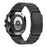 For Samsung Galaxy Fit3 Watch Band 3-Bead Turtle Back Buckle Titanium Alloy Strap - Black - 1
