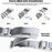 For Samsung Galaxy Fit3 Watch Band 3-Bead Turtle Back Buckle Titanium Alloy Strap - Black - 5