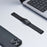 For Samsung Galaxy Fit3 Watch Band 3-Bead Turtle Back Buckle Titanium Alloy Strap - Black - 6