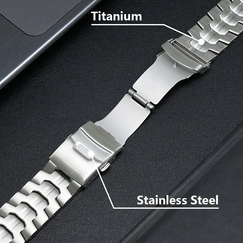 For Huami Amazfit T-Rex Pro Titanium Alloy Watch Strap Adjustable Wristband with Stainless Steel Buckle - Silver - 4