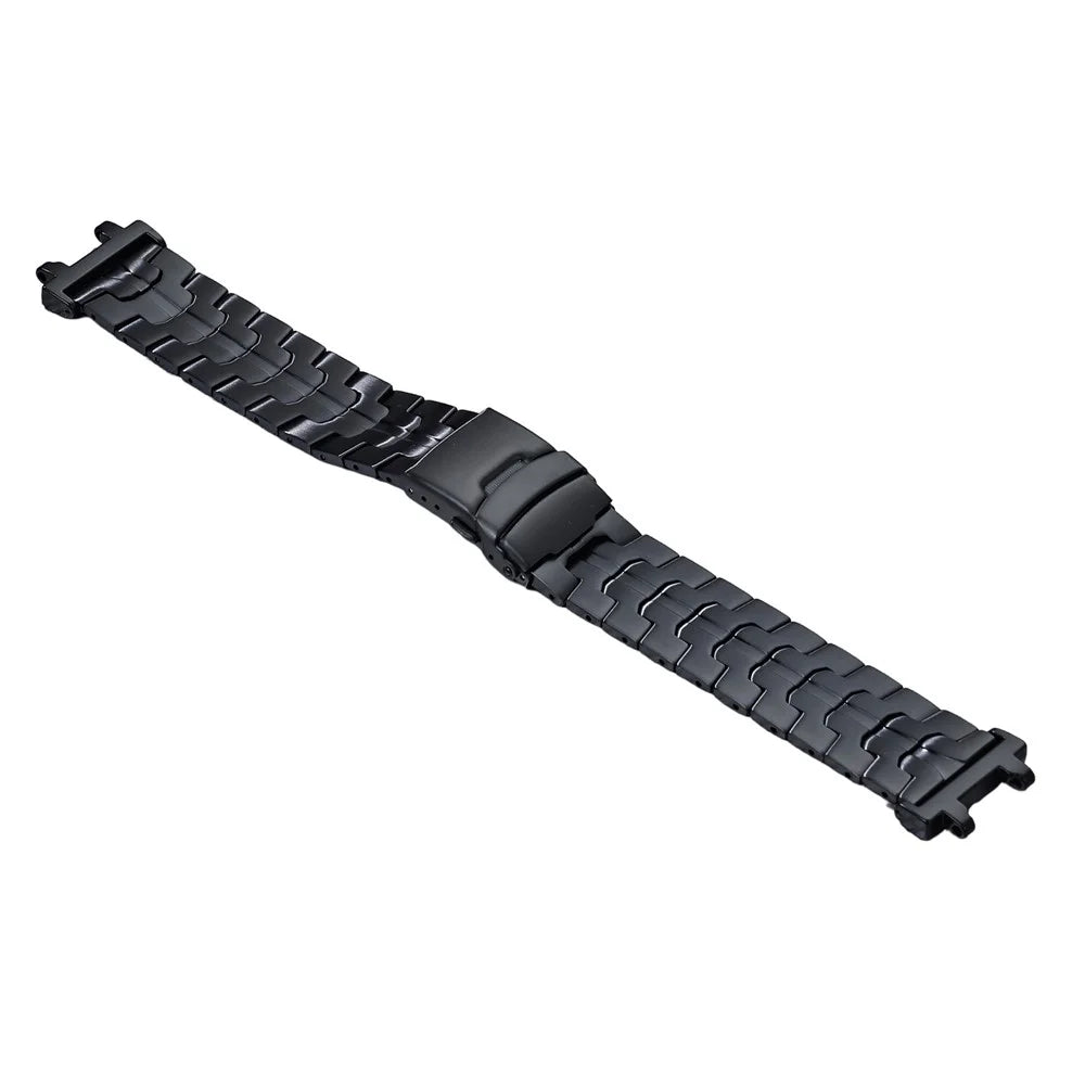 For Huami Amazfit T-Rex 2 Titanium Alloy Watch Strap Adjustable Wristband with Stainless Steel Buckle - Black - 1