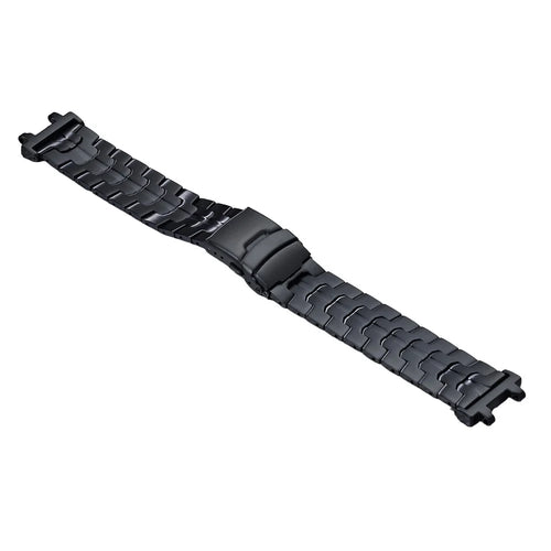 For Huami Amazfit T-Rex 2 Titanium Alloy Watch Strap Adjustable Wristband with Stainless Steel Buckle - Black - 1
