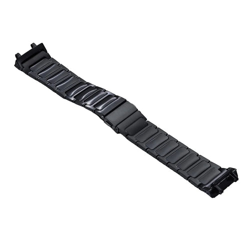 For Huami Amazfit T-Rex Pro Titanium Alloy Watch Strap Replacement Wrist Band - Black - 1