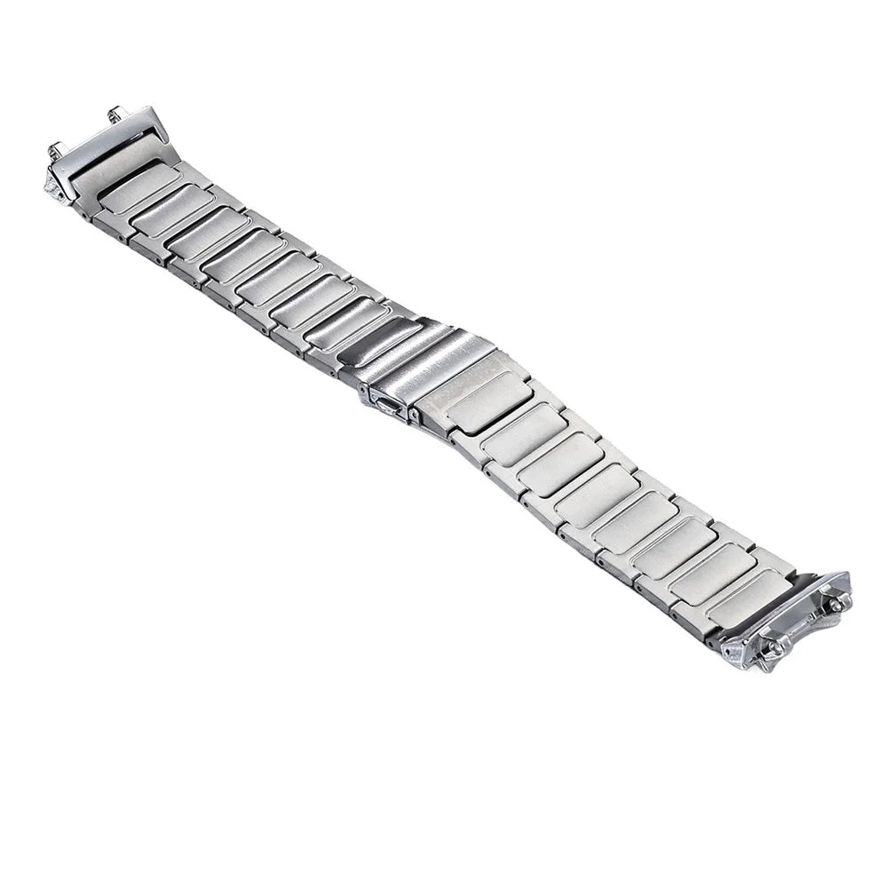For Huami Amazfit T-Rex 3 Titanium Alloy Watch Strap Replacement Wrist Band - Silver - 1