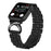 Watch Strap for Apple Watch Series 11 10 42mm / 9 8 7 41mm / SE3 SE2 SE 6 5 4 40mm / 3 2 1 38mm Stainless Steel Band with Rhinestone Ox Horn Style Connector - Black - 3