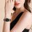 Watch Strap for Apple Watch Series 11 10 42mm / 9 8 7 41mm / SE3 SE2 SE 6 5 4 40mm / 3 2 1 38mm Stainless Steel Band with Rhinestone Ox Horn Style Connector - Black - 5