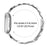 For Fitbit Versa 3 / Sense Watch Band Seven Bead Stainless Steel Strap with Rhinestone Ox Horn Style Connector - Silver - 7