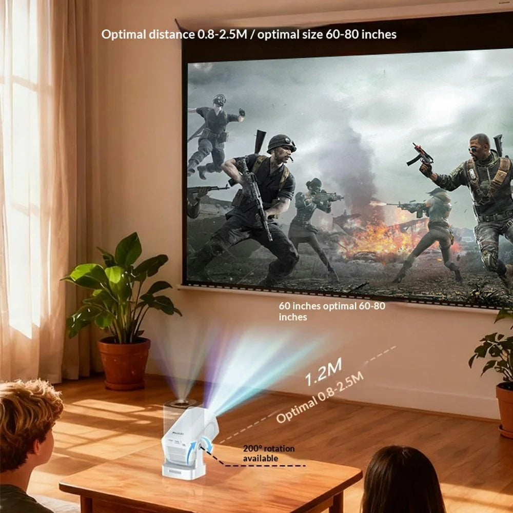 YESIDO TV16 1080P Projector Auto Focus Bluetooth-Compatible 5.4 Smart Home Theater System - EU Plug - 5