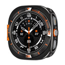 For Samsung Galaxy Watch Ultra (2025) 47mm / Ultra 47mm Metal Case Zinc Alloy + PC Protective Watch Frame - Black / Orange - 1