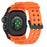 TPU Watch Band for Apple Watch Ultra 3 49mm / Ultra 2 49mm / Ultra 49mm Wrist Strap with Integrated Metal Watch Case - Black / Black / Orange - 1