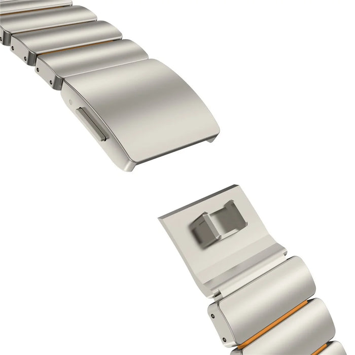 22mm Magnetic Clasp Watch Band for Huawei Watch GT 6 / 6 Pro / 5 / 5 Pro / 4 / 3 / 2 46mm Quick Release Titanium Alloy Wrist Strap - Titanium / Orange - 5