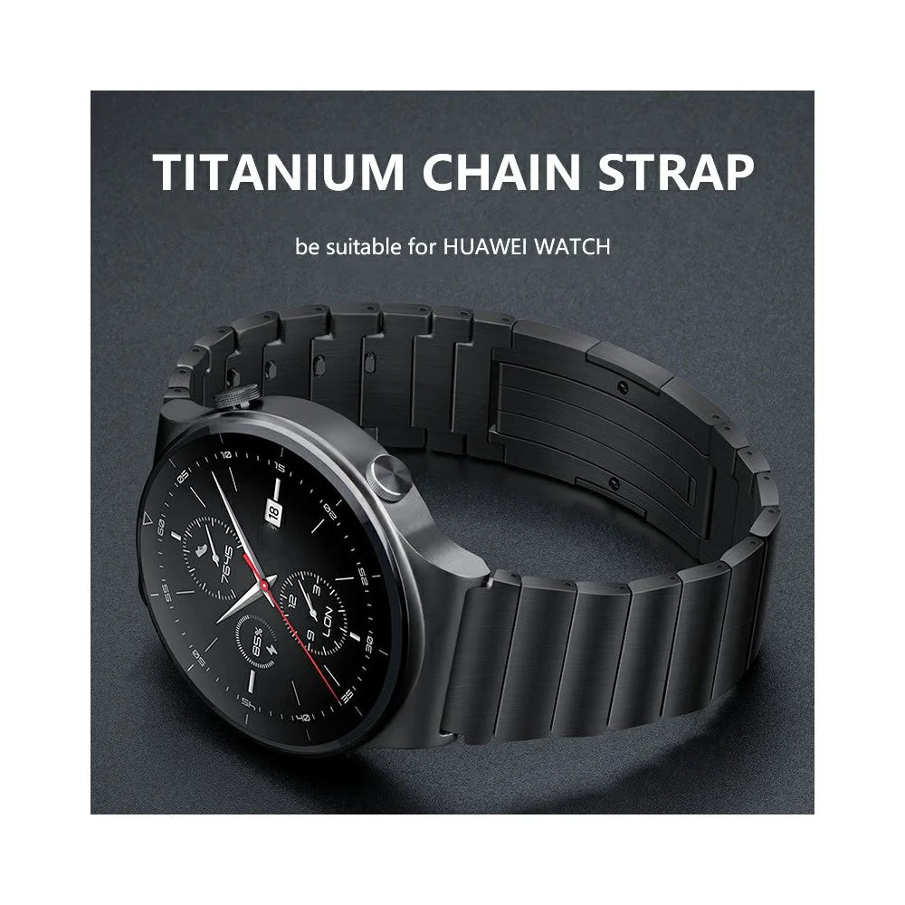 22mm Titanium Alloy Watch Band for Huawei Watch GT 6  /  6 Pro  /  5  /  5 Pro  /  4  /  3  /  2 46mm Quick Release Button Replacement Strap - Grey - 4