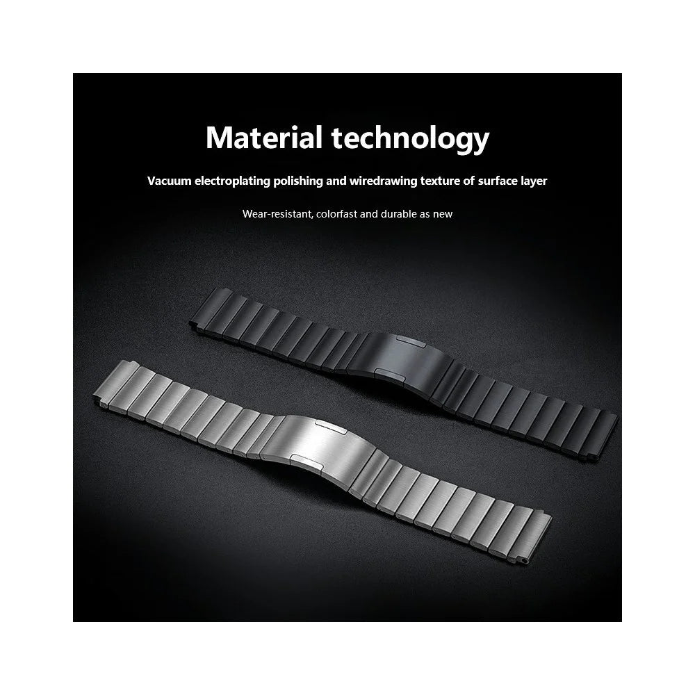 22mm Titanium Alloy Watch Band for Huawei Watch GT 6  /  6 Pro  /  5  /  5 Pro  /  4  /  3  /  2 46mm Quick Release Button Replacement Strap - Grey - 5