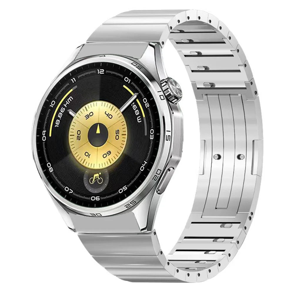 Stainless Steel Watch Band for Huawei Watch GT 6 46mm One-Bead Detachable Bracelet Strap - Silver - 2