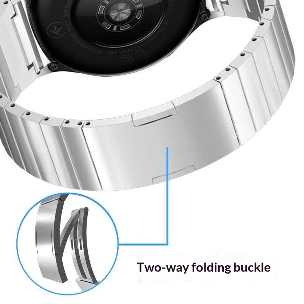Stainless Steel Watch Band for Huawei Watch GT 6 46mm One-Bead Detachable Bracelet Strap - Silver - 4