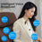 K55 Mono Bluetooth-Compatible Headset Wireless Vibration Business Clip On Telescoping Cable Semi In Ear Earphone - Grey - 5