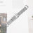 For Samsung Galaxy Watch7 44mm  /  40mm Watch Band Seven Bead Stainless Steel Strap with Rhinestone Ox Horn Style Connector - Silver - 3