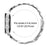 For Samsung Galaxy Watch7 44mm  /  40mm Watch Band Seven Bead Stainless Steel Strap with Rhinestone Ox Horn Style Connector - Silver - 6