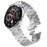 For Huami Amazfit Active Max Strap X Shape Link Stainless Steel Butterfly Clasp Watch Band - Silver - 2