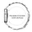 For Huawei Watch Fit 3 Watch Band Stainless Steel Strap with Rhinestone Decor M-Shaped Connector - Silver - 7