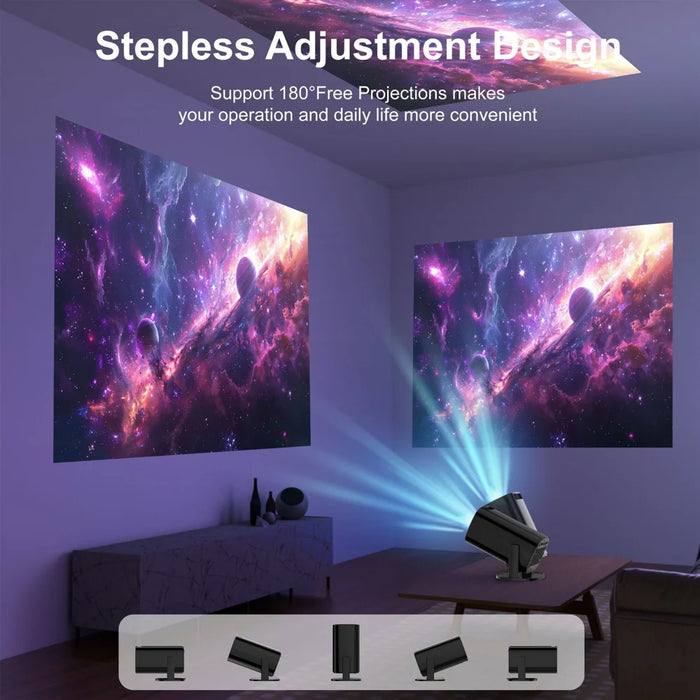 V1 Smart Video Projector Android 14 Automatic Keystone Correction WiFi / Bluetooth-compatible Home Theater, 1+8GB - US Plug - 7