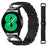 20mm Stainless Steel Watch Band For Garmin Forerunner 570 42mm  /  Forerunner 165  /  168 Strap with Rhinestone Ox Horn Style Connector - Black - 2