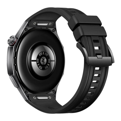 For Huawei Watch GT 6 Pro 46mm Watch Band Silicone Strap Quick Release Button - Black - 1