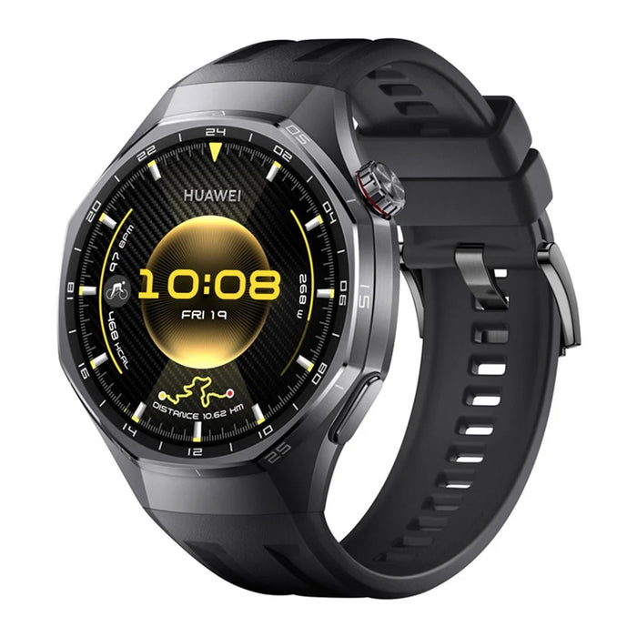 For Huawei Watch GT 6 Pro 46mm Watch Band Silicone Strap Quick Release Button - Black - 2