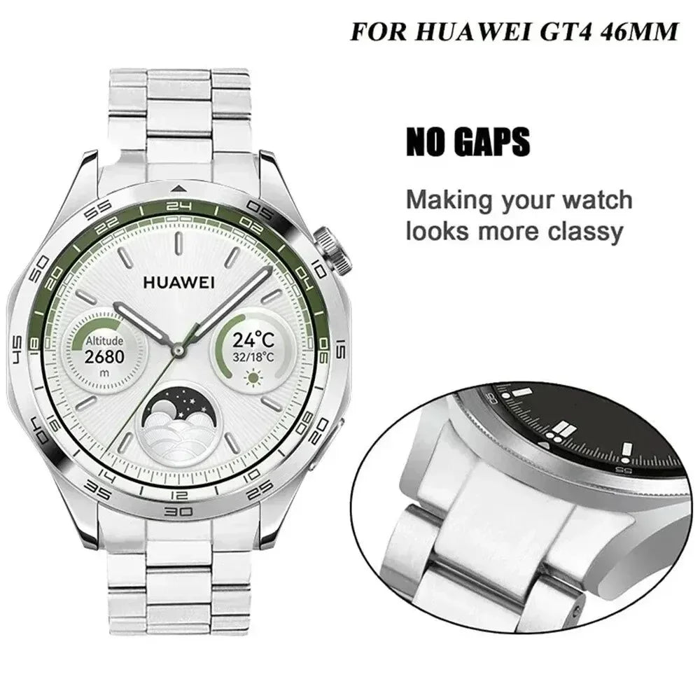 For Oppo Watch X  /  X2 Watch Band Titanium Alloy 3-Bead Wrist Strap - Silver - 6