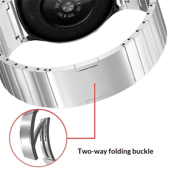 For Oppo Watch X  /  X2 Wrist Band Titanium Alloy 1-Bead Watch Strap with Folding Clasp - Silver - 5