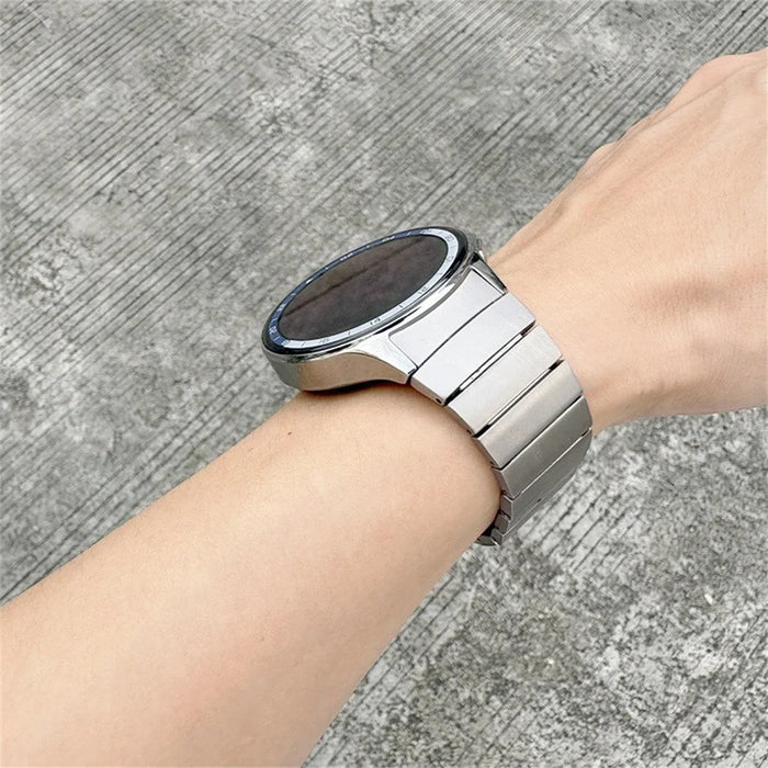 For Oppo Watch X  /  X2 Wrist Band Titanium Alloy 1-Bead Watch Strap with Folding Clasp - Silver - 6