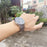 For Oppo Watch X  /  X2 Wrist Band Titanium Alloy 1-Bead Watch Strap with Folding Clasp - Silver - 7