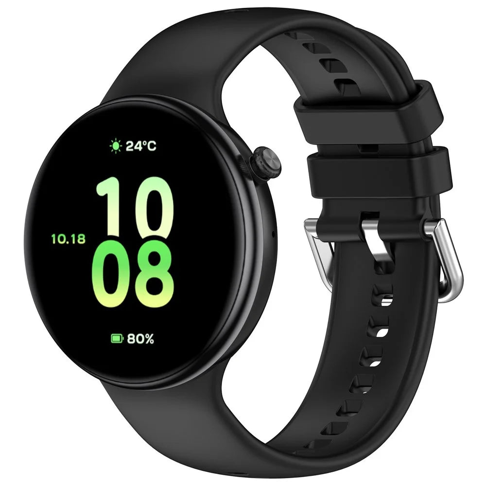 Silicone Watch Band for Honor Watch GS 5 / Watch Fit Elegant Edition / Watch Fit Vitality Edition Sport Strap - Black - 2