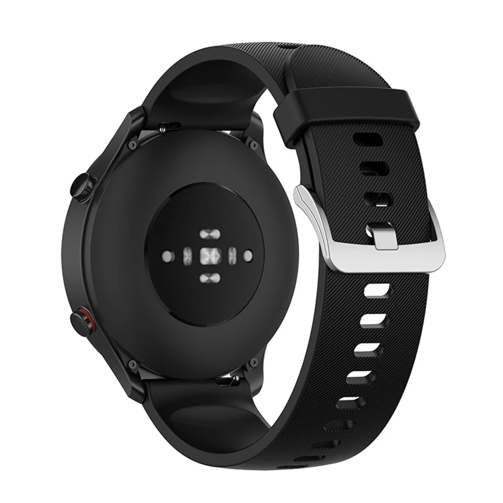 Smart Watch Strap Replacement Silicone Wrist Band for Xiaomi Mi Watch Color Sports - Black - 1