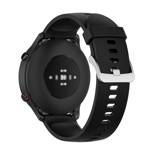 Smart Watch Strap Replacement Silicone Wrist Band for Xiaomi Mi Watch Color Sports - Black - 1