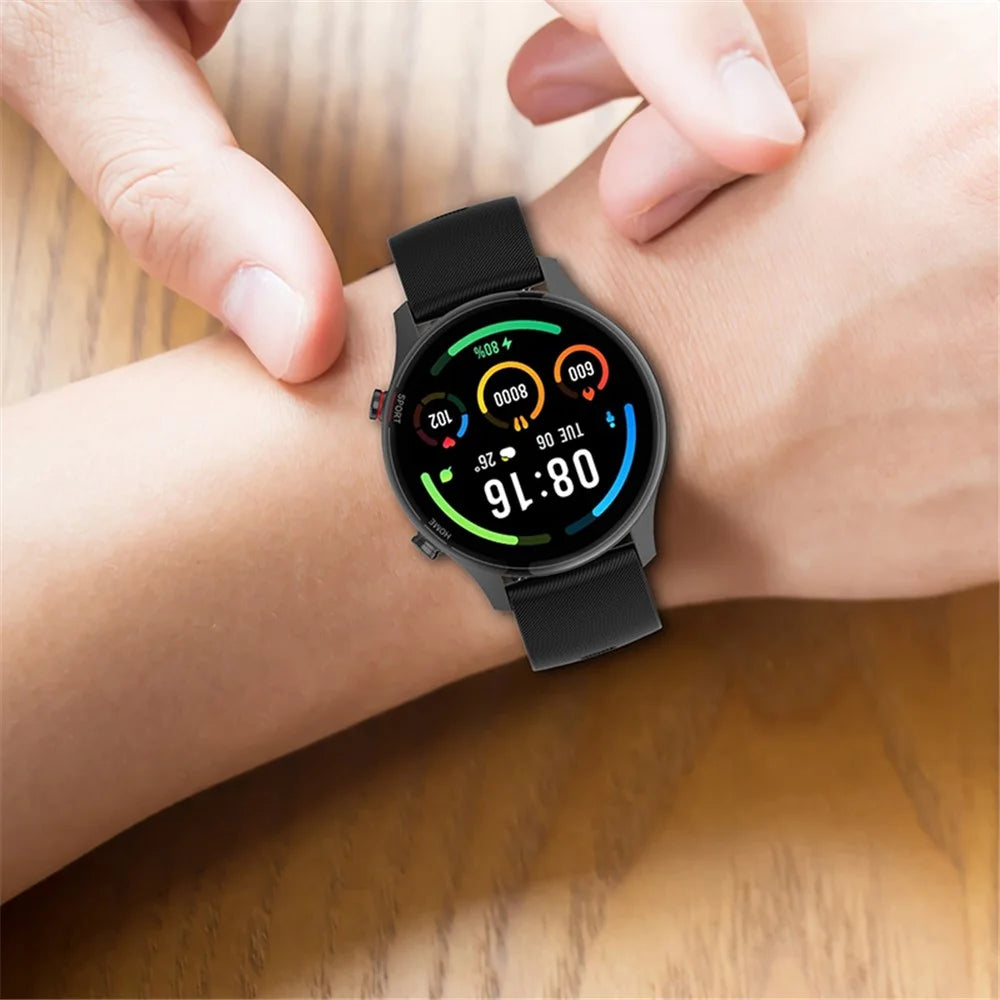 Smart Watch Strap Replacement Silicone Wrist Band for Xiaomi Mi Watch Color Sports - Black - 6