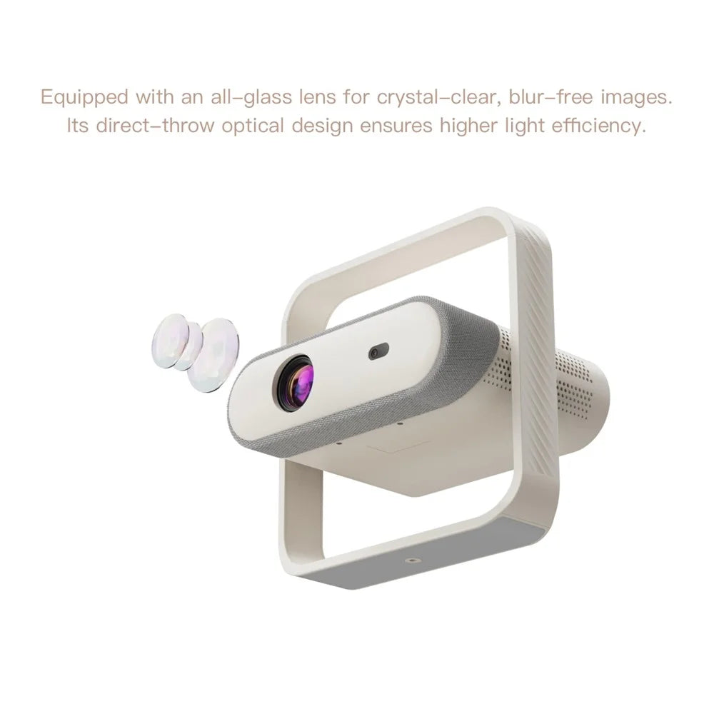 YT700 NSL03 Android 11.0 Portable Mini Projector 2.4G / 5G WiFi6 BT5.4 1080P Full HD 375 ANSI Auto Focus Home Cinema - US Plug - 7