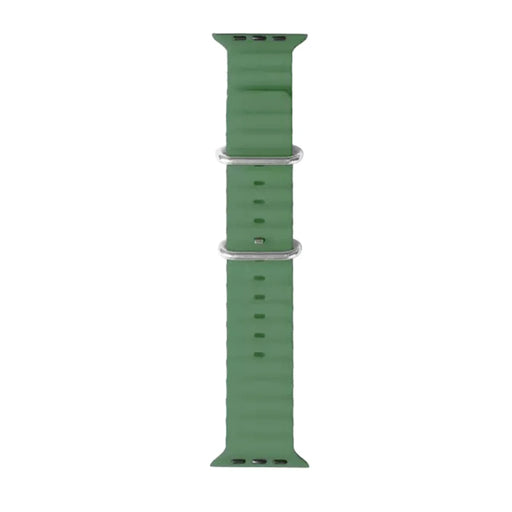 COTECI W96 Silicone Strap for Apple Watch Ultra 3 2 1 49mm  /  Series 11 10 46mm  /  9 8 7 45mm  /  SE3 SE2 SE 6 5 4 44mm  /  3 2 1 42mm Replacement Adjustable Watchband - Green - 1