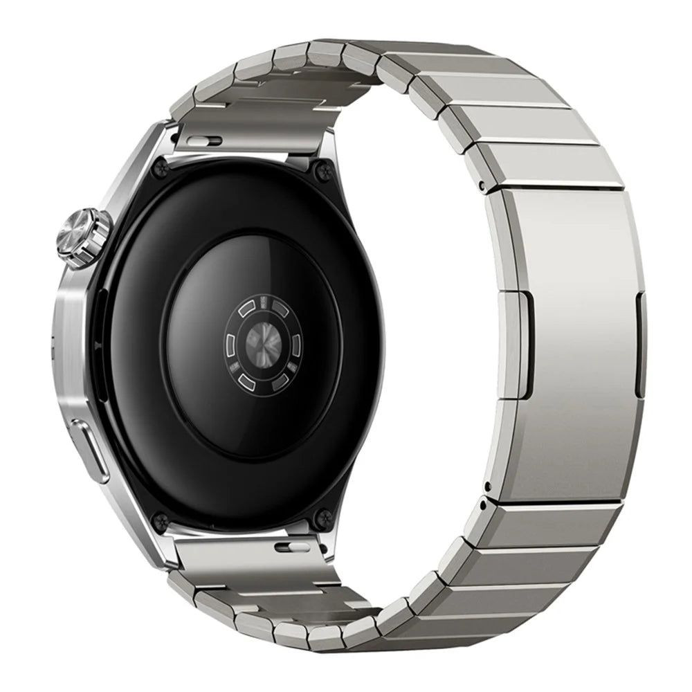 22mm Titanium Watch Band for Huawei Watch GT 5 Pro 46mm / GT 5 46mm / GT 4 46mm Single Bead Metal Strap with Quick Release Spring Bars - Silver - 1