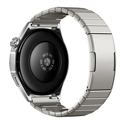 22mm Titanium Watch Band for Huawei Watch GT 5 Pro 46mm / GT 5 46mm / GT 4 46mm Single Bead Metal Strap with Quick Release Spring Bars - Silver - 1