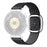 For Huawei Watch GT 6 41mm Genuine Cow Leather Strap Watch Band with Modern Style Magnetic Buckle - Black - 1