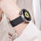 For Huawei Watch GT 6 41mm Genuine Cow Leather Strap Watch Band with Modern Style Magnetic Buckle - Black - 3