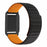 For Polar Loop Magnetic Strap with Protective Case Dual Color Silicone + PC Watch Band Replacement - Black / Orange - 2