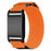 For Polar Loop Watch Band Nylon Magic Tape Strap with Protective Case - Orange - 1
