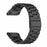 For Huami Amazfit T-Rex Ultra 2 26mm Metal Watch Strap Spring Folding Buckle 3 Bead Solid Wrist Band - Black - 1